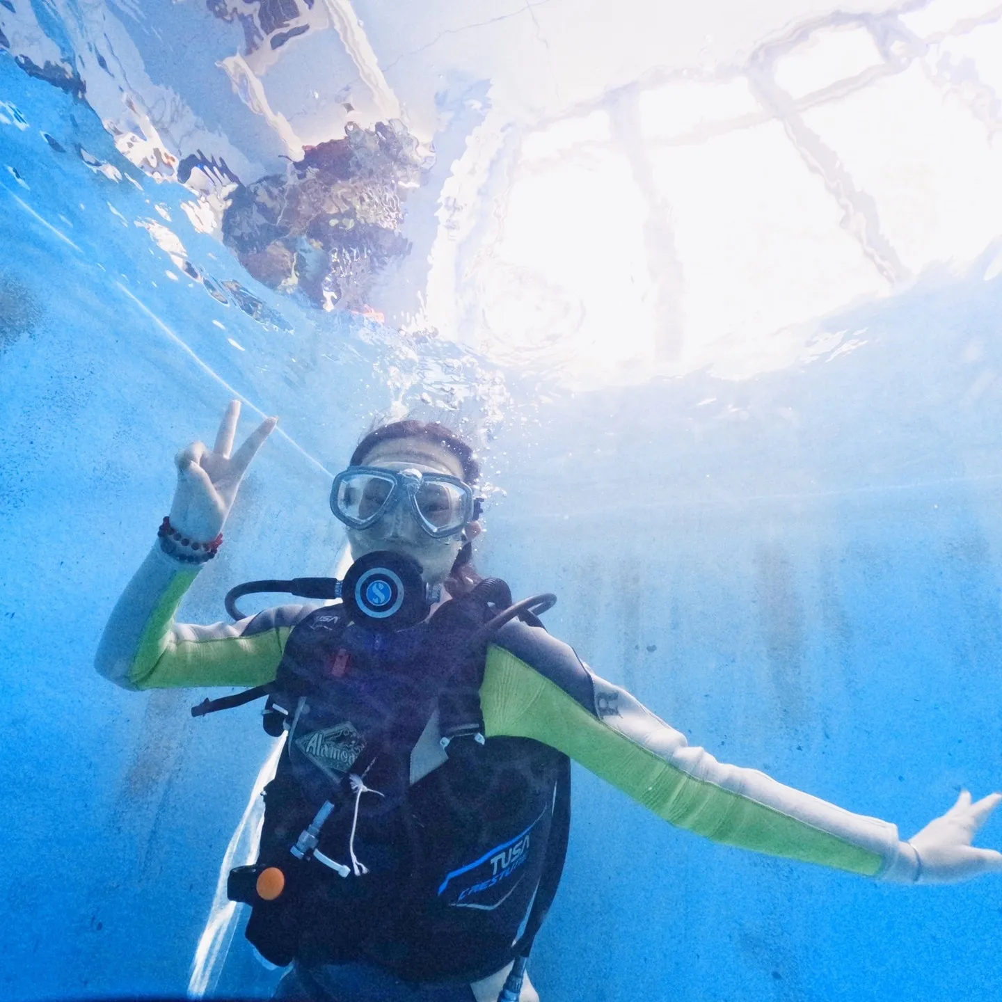 025/7/31のOWDプール講習はBIGBLUE講習生では...