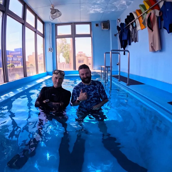 2025/9/2はアメリカからフリーダイビングコースを受講し...