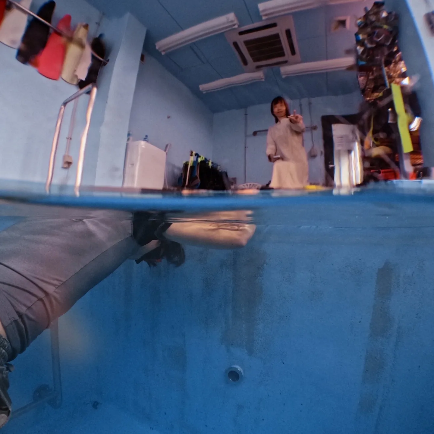 2025/9/14午前中は韓国パラダイブ35ｍプールに向けフ...