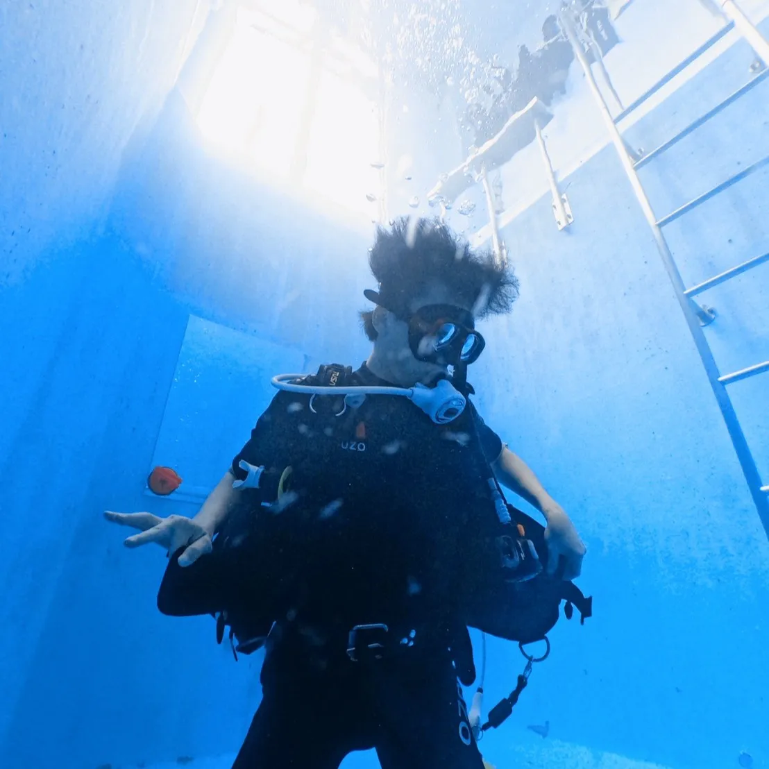 本日朝8時からプールでダイブマスター講習でした🚣‍♂️BIG...